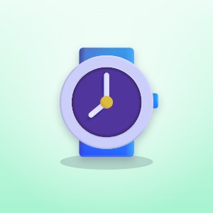 Leather Watch In Black